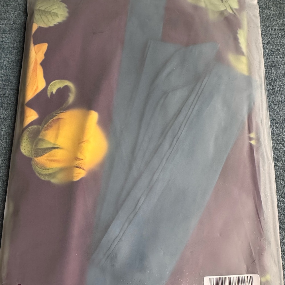 Floral Kimono Robe - Purple and Yellow - Picture 5 of 5